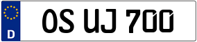 Trailer License Plate